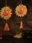 Mandala Diya Handcrafted Bamboo Hanging - Set of 2 - Greenkraft