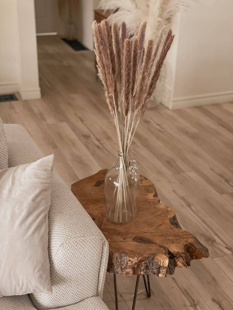 Mini Brown Pampas arrangement for boho vase decor and modern home interiors