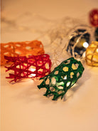 Multicoloured Bell Handcrafted bamboo String Light - Greenkraft