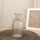 Crystal Bloom Clear Glass Vase with Dried Flowers | Modern Home Décor - https://artecasa.in/