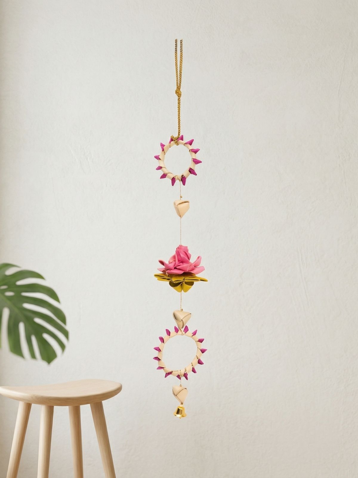 Pankhuri handcrafted Palm Leaf Hanging - Set of 2 - Greenkraft