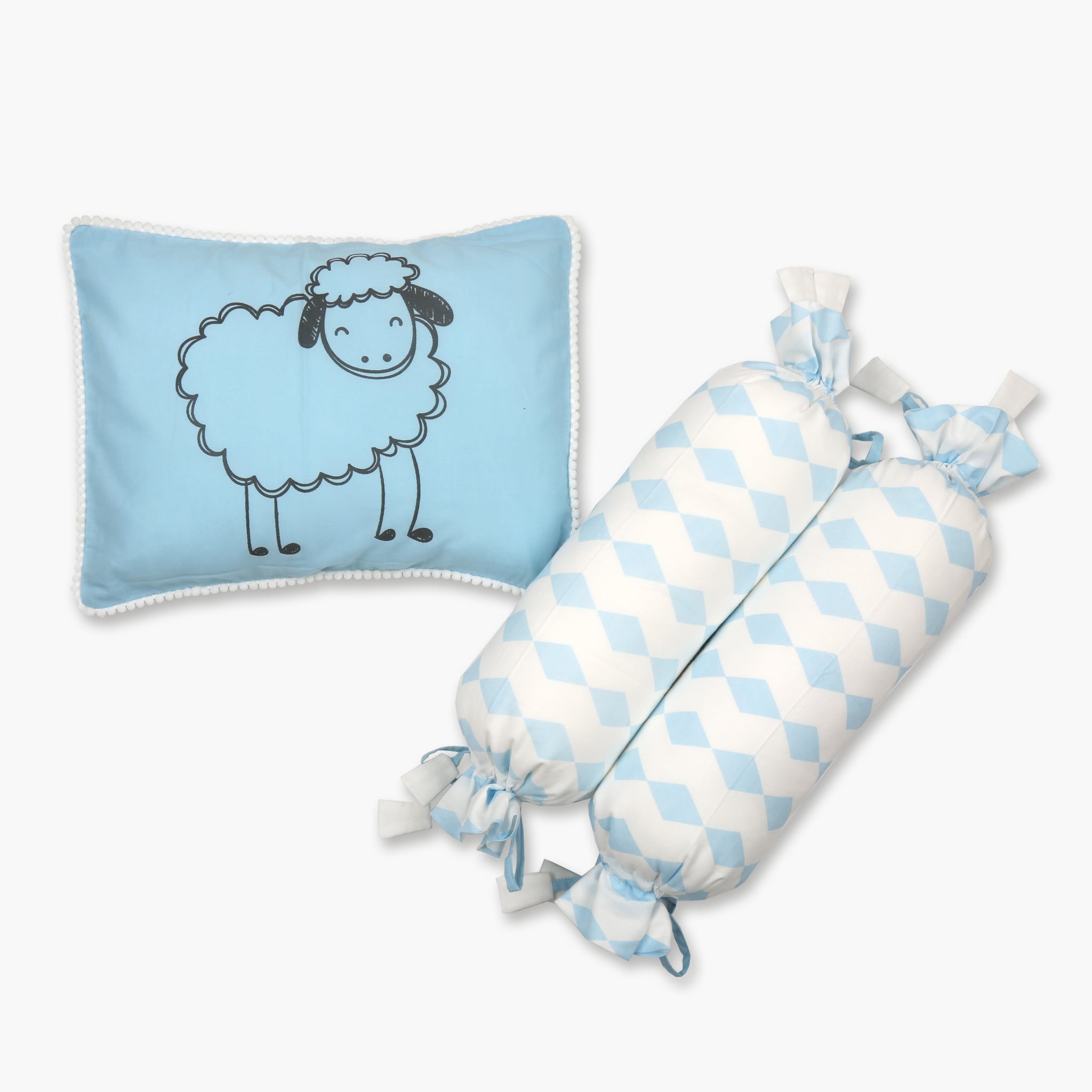 Baby Pillow and Bolster set  - Oranges and Lemons