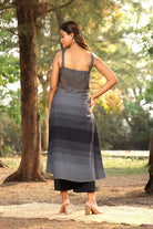 Premium Black and Grey Stripes Pure Cotton Co-ord Set for Office Wear