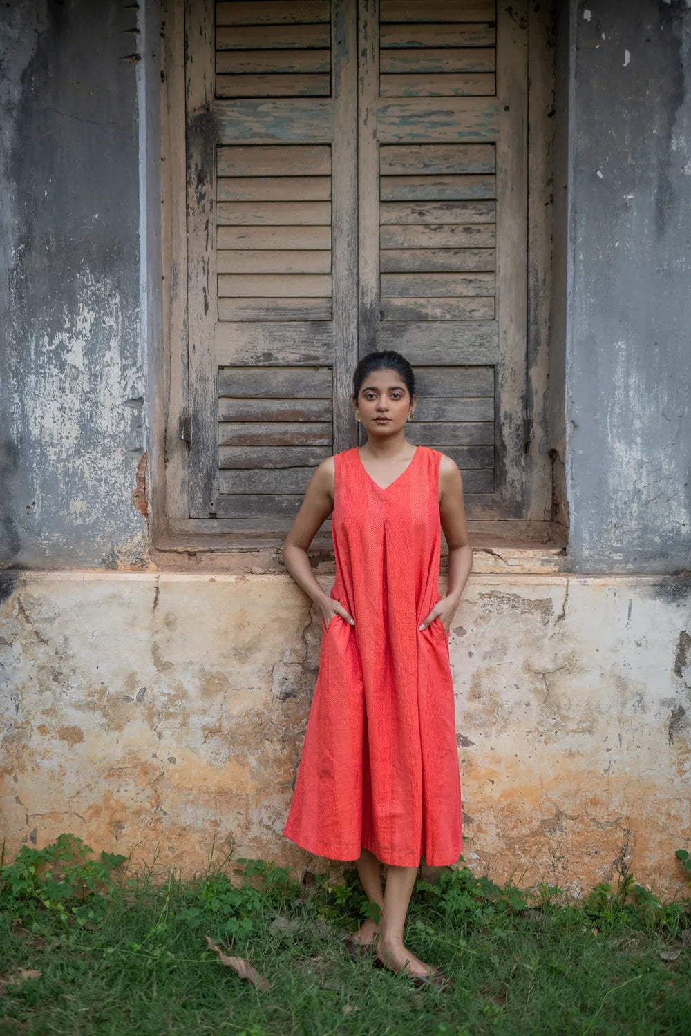 Premium Marigold South Cotton Dress for Wedding and Festive Wear