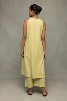 Premium Mint Green A-Line Jamdani Co-ord Set for Wedding and Festive Wear
