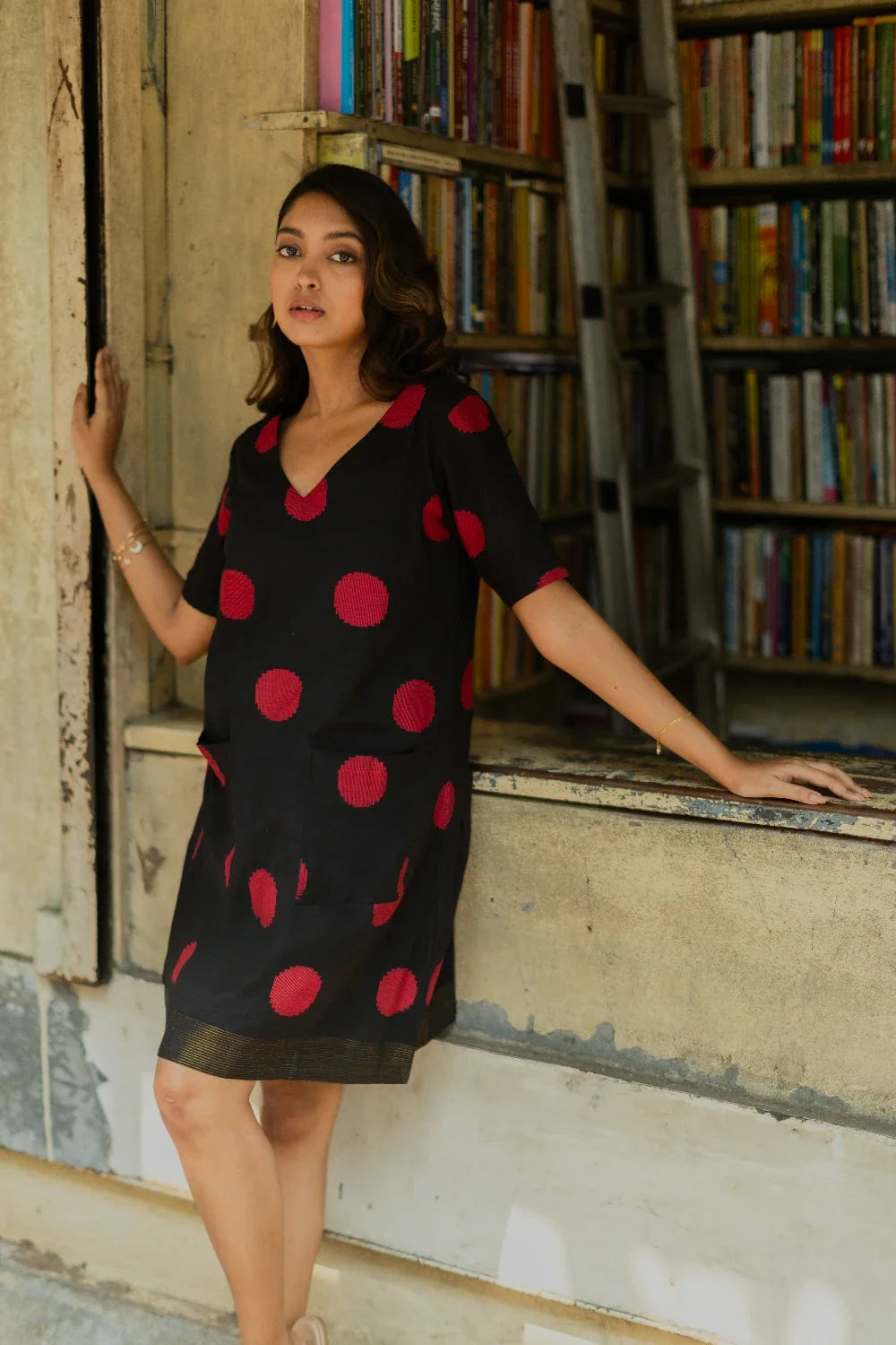 Premium Pink Pop South Cotton Dress for Wedding and Festive Wear