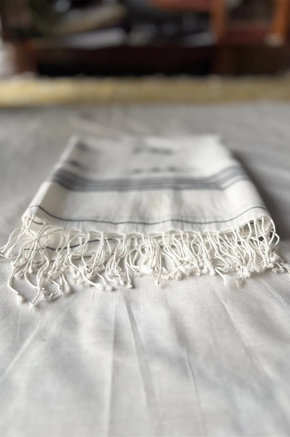 Premium Warm White Lota Pata Jamdani Dupatta for Wedding and Festive Wear