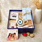 Artecasa Evil Eye Blessings Rakhi Hamper | Premium Bhai Bhabhi Raksha Bandhan Gift Hamper - https://artecasa.in/
