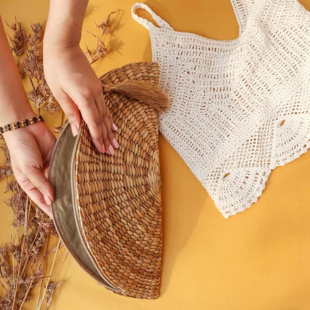 Purse - Water Reed (Kauna Grass) - small - Bags