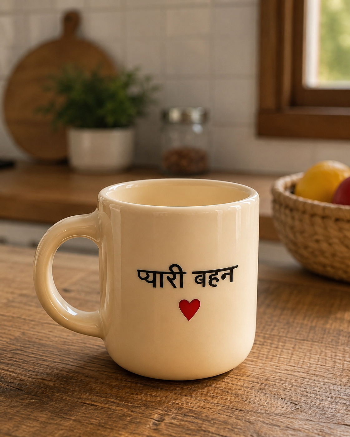 Pyari Behna Ceramic Mug | Cute Coffee Mug for Sister - https://artecasa.in/