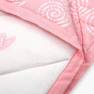 Little Hearts - Organic Quilt (Night Blanket) - Oranges and Lemons