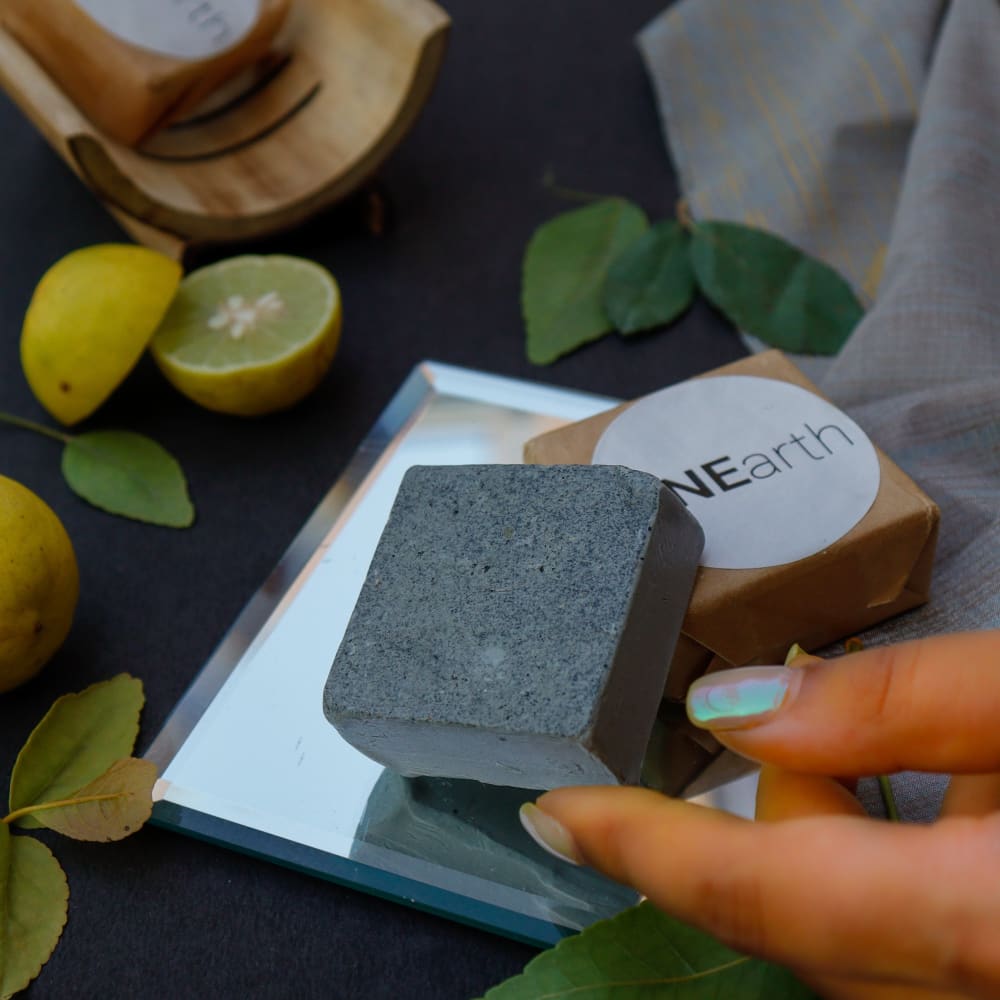 Raw Charcoal & Lime Peel Shaving and Detox Bar - skin care