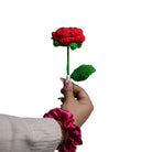 Handcrafted Red Crochet Rose – Forever Flower Décor | ArteCasa - https://artecasa.in/