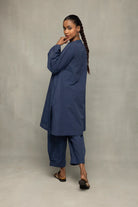relaxed-fit-muted-navy-blue-minimalist-co-ord-set-for-weekend-wear