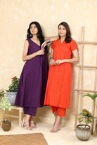 Relaxed Fit Purple Malai Cotton Co-ord Set for Summer Wear