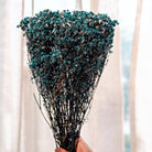 Royal Blue Baby Breath Dried Flowers Bundle for Home Decor and Vase Styling
