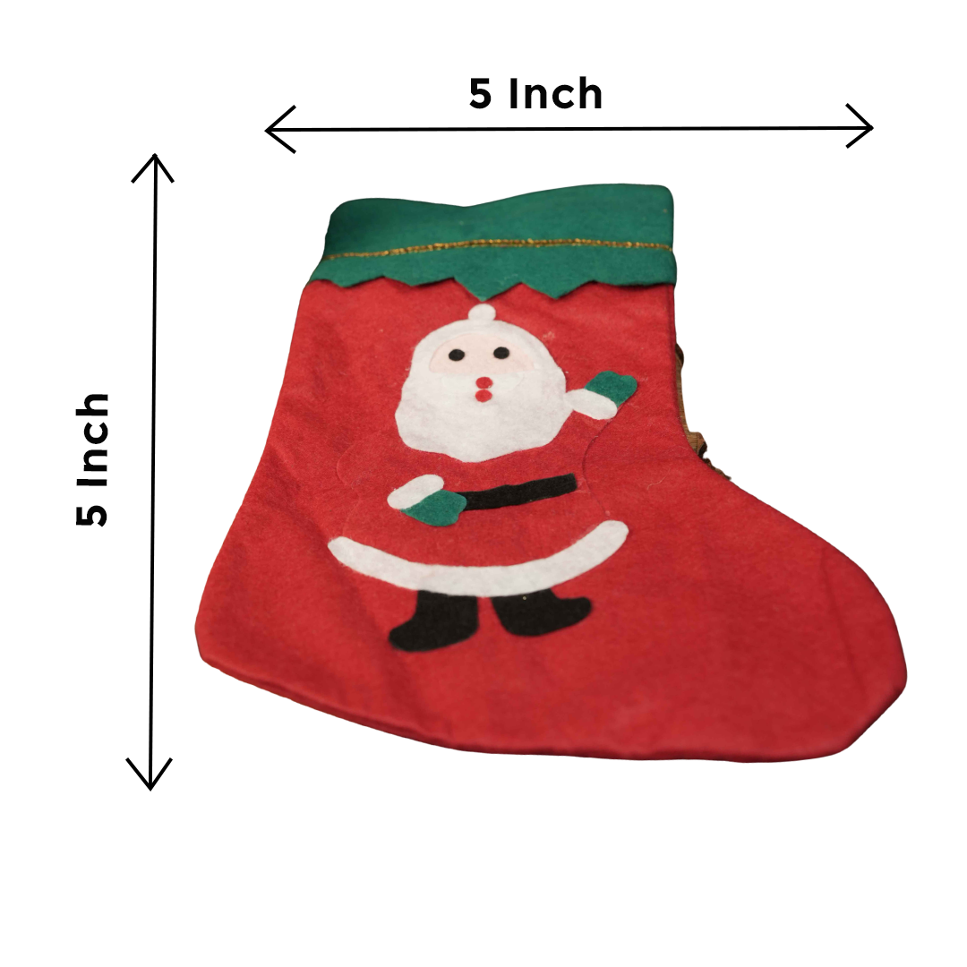 Santa Wish Socks – Christmas Stocking for Gifts & Decor | Festive Santa Stocking for Holiday Decor & Gifting (Set of 1) - https://artecasa.in/