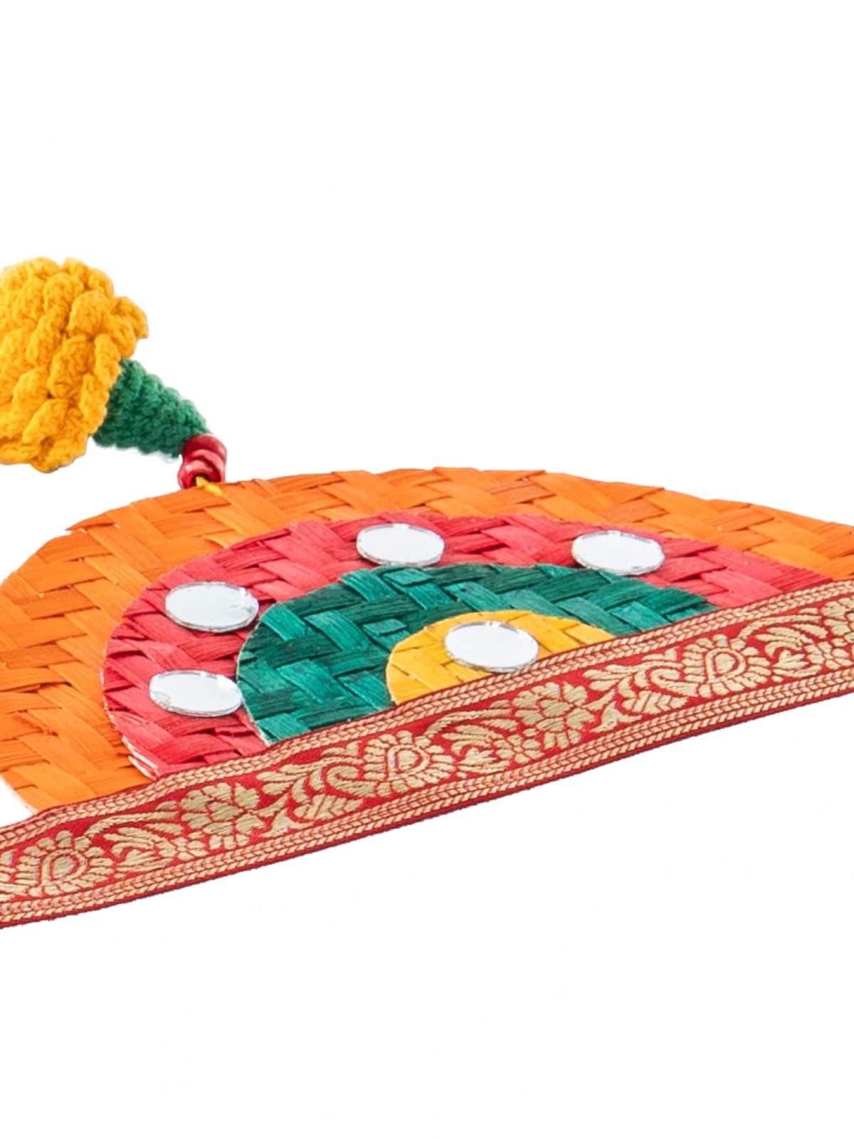 Satrangi Handcrafted Bamboo Marigold Toran - Greenkraft