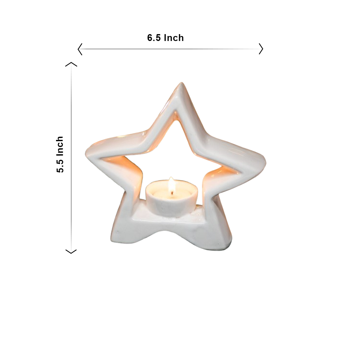 Star-Shaped Tea Light Holder - https://artecasa.in/