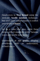 Traditional Blue Taranga Jamdani Dupatta with Handwoven Details for Ethnic Wear