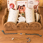 Perfect Jodi Rakhi Gift Hamper | Premium Bhai Bhabhi Rakhi Gift Set with Ceramic Tumbler - https://artecasa.in/