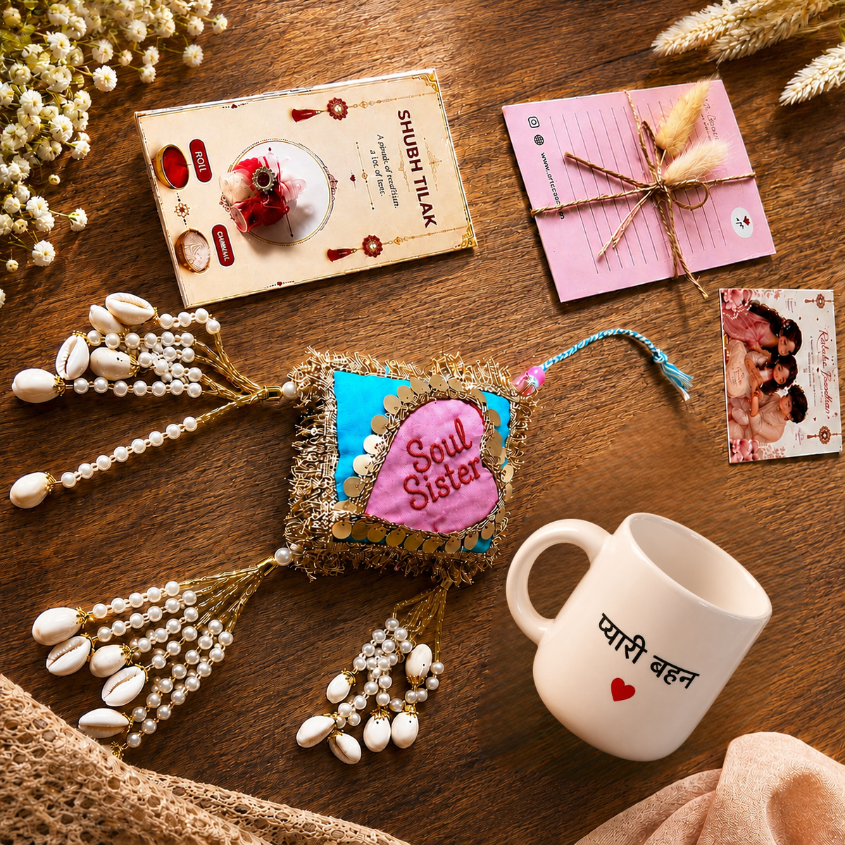 ArteCasa Pyari Behan Divine Bond Rakhi Hamper for Sister & Brother. - https://artecasa.in/