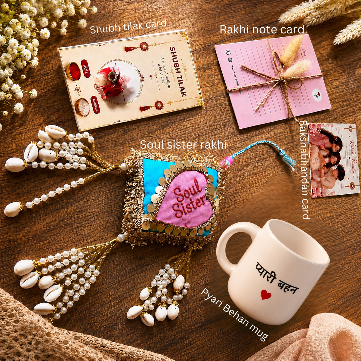 ArteCasa Pyari Behan Divine Bond Rakhi Hamper for Sister & Brother. - https://artecasa.in/
