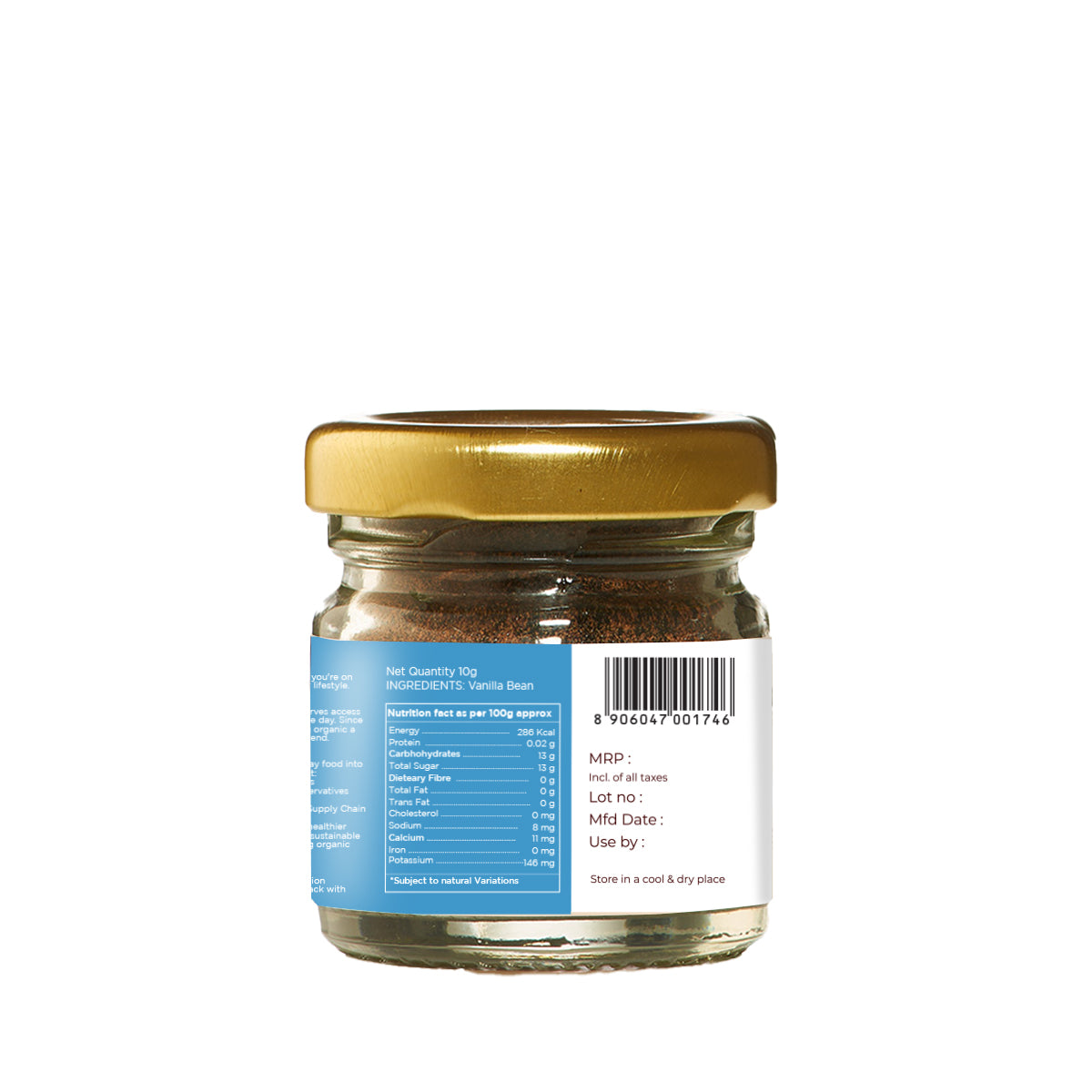 Vanilla powder Nutrition