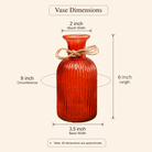 Amber Haven Large Glass Vase with Dried Flowers | Elegant Home Décor - https://artecasa.in/