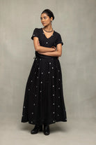 Versatile Black Polka Dot Jamdani Skord for Everyday Styling