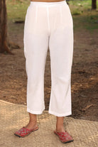 White Pure Cotton Angrakha with Dori Tie Up for Ethnic Wear