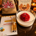 Crimson Rose Diwali Candle Gift Hamper – Elegant Festive Gift - https://artecasa.in/